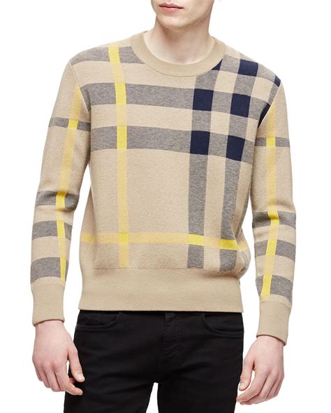 burberry tan sweater|burberry oversized sweater.